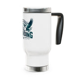 Still Standing Patriotic Coffee Cup, Military Stainless Steel Travel Mug, American Eagle Drinkware, Veteran Gift, Service Member Gift