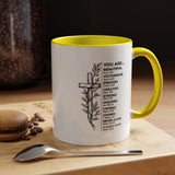 Christian Inspirational Mug, You Are Beautiful Victorious Enough Bible Verse Coffee Mug, Faith Encouragement Gift for Women