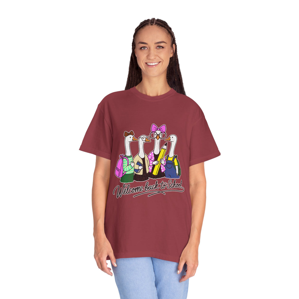 Welcome Back to School Goose T-Shirt, Funny Teacher Graphic Tee, Cute Student Shirt, First Day Classroom Outfit, Educator Gift Idea