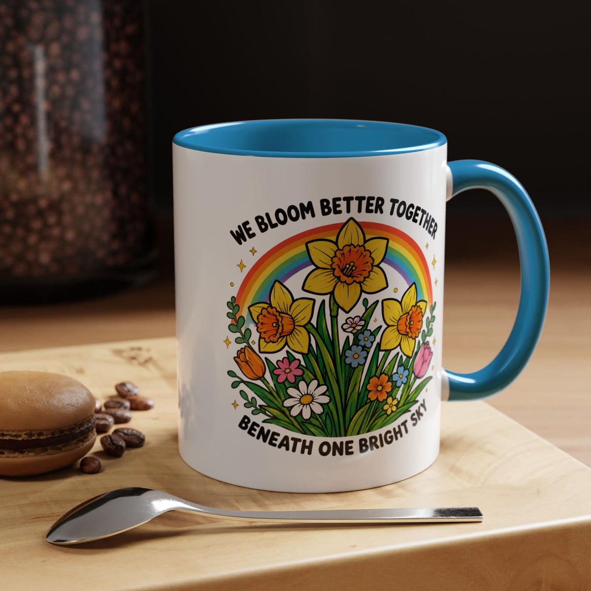 We Bloom Better Together Mug, Teacher Appreciation Gift, Inspirational Flower Coffee Mug, Classroom Teacher Gift, Thank You Teacher Cup