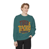 Funny Teacher Coffee Club Comfort Colors Sweatshirt, Tired Teachers Club Graphic Sweatshirt, Teacher Appreciation Gift for Coffee Lovers