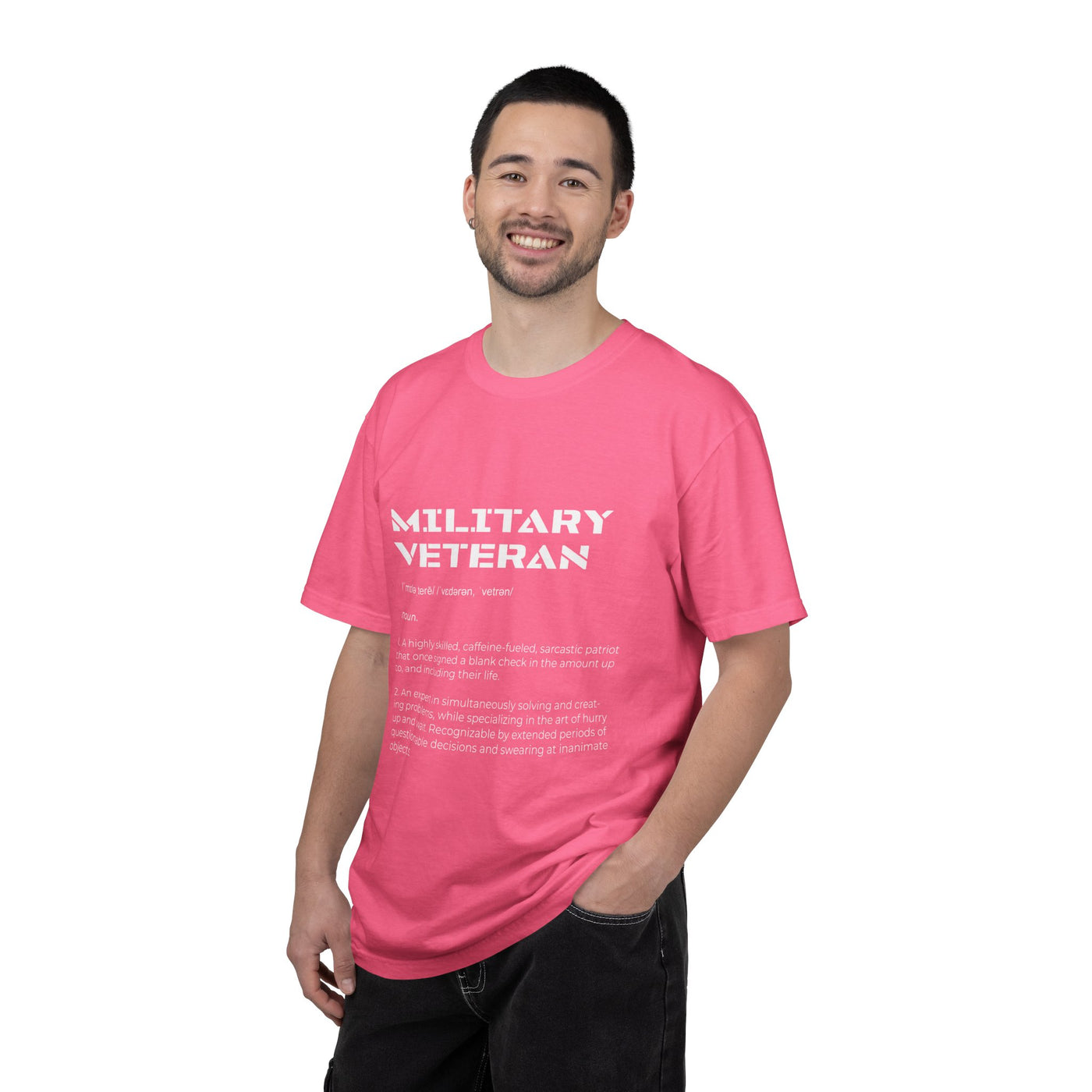 Military Veteran Definition Shirt, Funny Veteran T-Shirt, Sarcastic Armed Forces Gift, Retirement Tee for Soldier, Proud Service Member Top