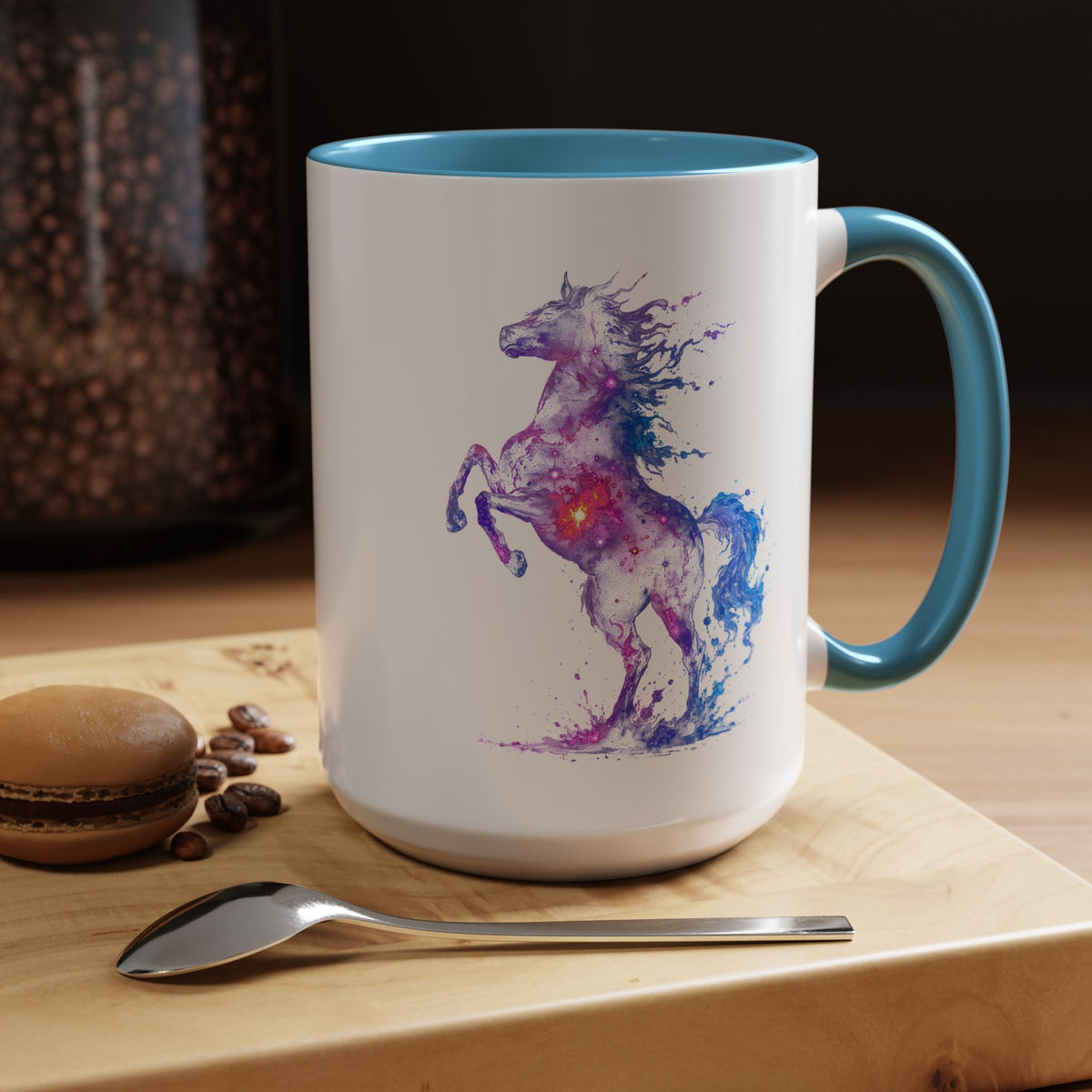 Galaxy Horse Mug, Cosmic Horse Coffee Mug, Horse Lover Gift, Celestial Horse Cup, Equestrian Mug, Fantasy Horse Art, Horse Mom Gift