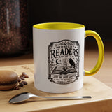 Midnight Readers Society Mug, Gothic Raven Book Black Accent Coffee Cup, Dark Academia Gift for Book Lover, Librarian or Night Reader
