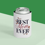 Best Mom Ever Can Cooler, Wine Can Holder for Mom, Mothers Day Gift, Floral Drink Sleeve, Cute Mom Gift, Beverage Holder for Women