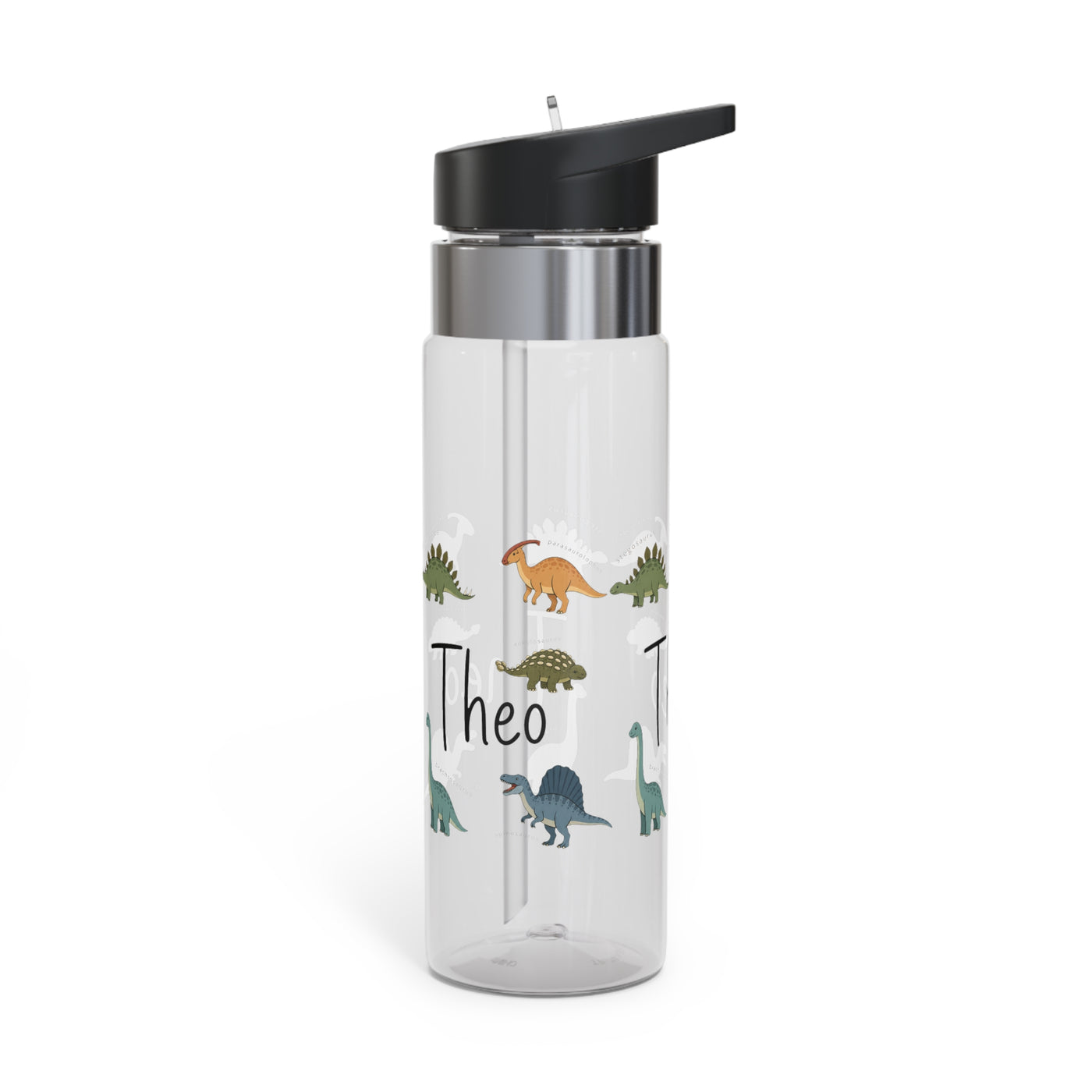 Custom Dinosaur Water Bottle for Kids, Personalized Dino Kids Water Bottle, Dinosaur Gift for Boys, Back to School Bottle, BPA Free