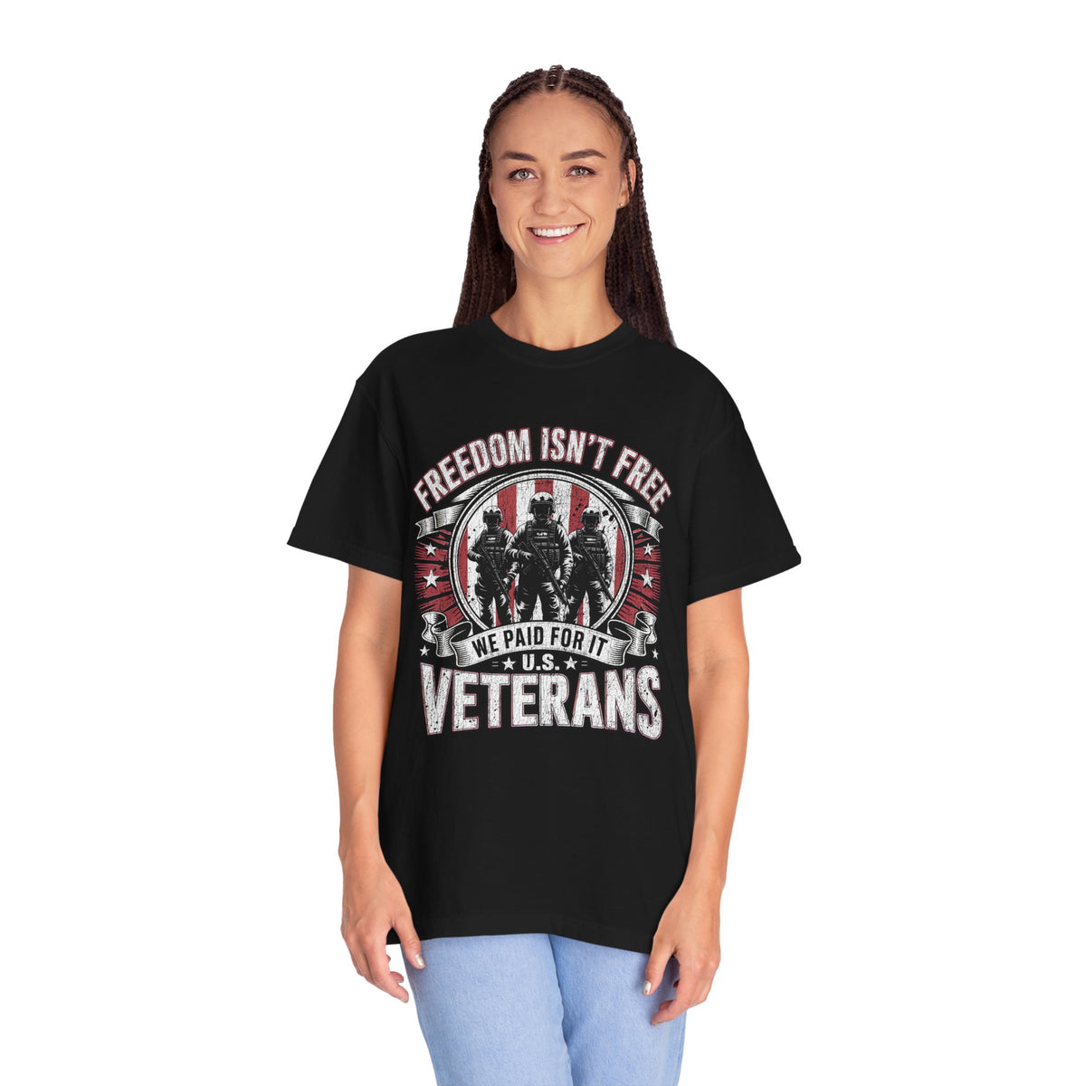 Freedom Isn't Free Veteran Shirt, Military Veteran T Shirt, U.S. Veterans Patriotic Tee, American Flag Military Gift, Veteran Pride Shirt