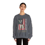 US Army Sweatshirt, Vintage Military Pullover, American Flag Army Top, Veteran Gift, Patriotic Military Clothing, Army Family Gift
