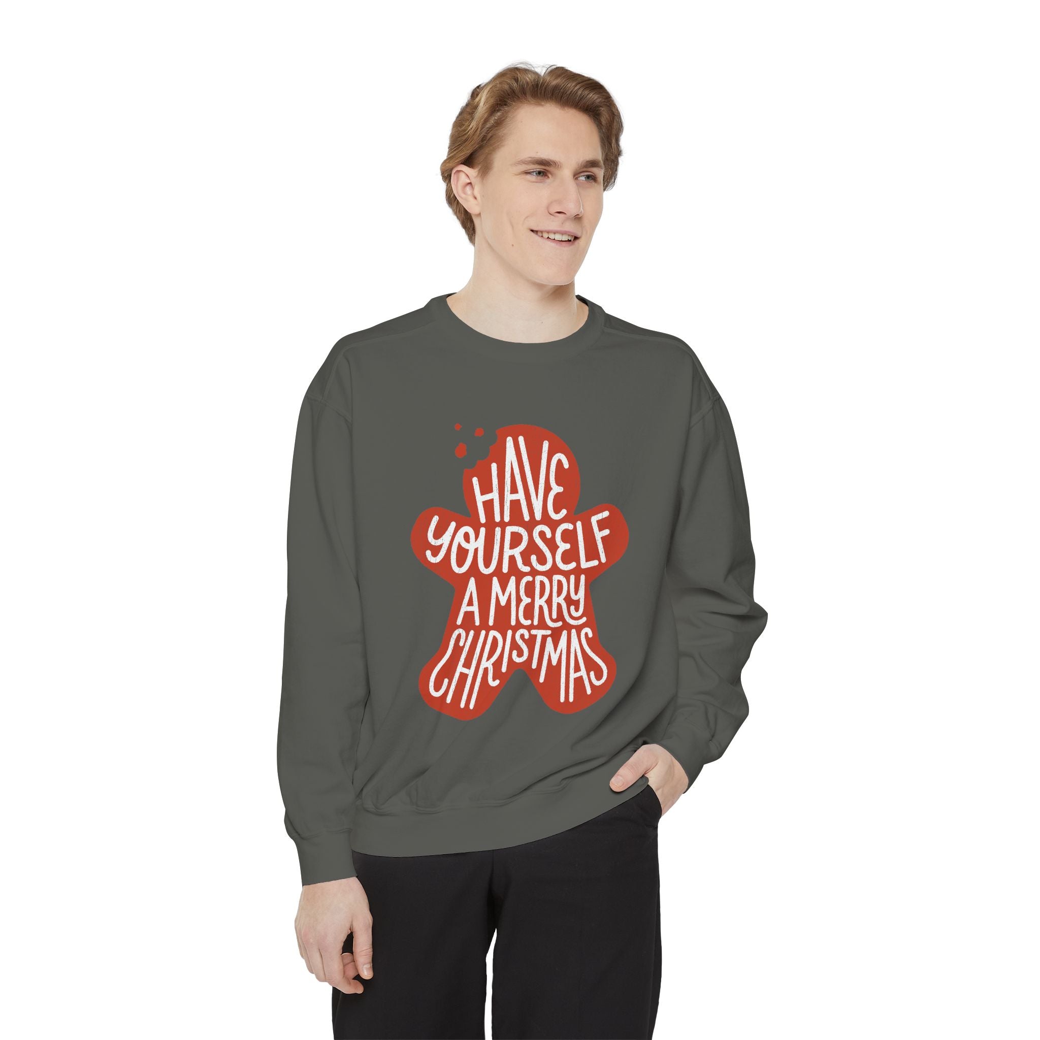 Have Yourself a Merry Christmas Sweatshirt, Gingerbread Cookie Crewneck, Cute Holiday Baking Pullover, Christmas Gift for Baker or Teacher
