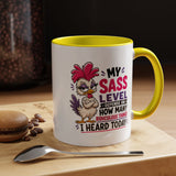 Funny Sass Mug, Sarcastic Chicken Coffee Cup, Ridiculous Things Quote Gift for Coworker, Best Friend Birthday Gift, Sassy Office Humor