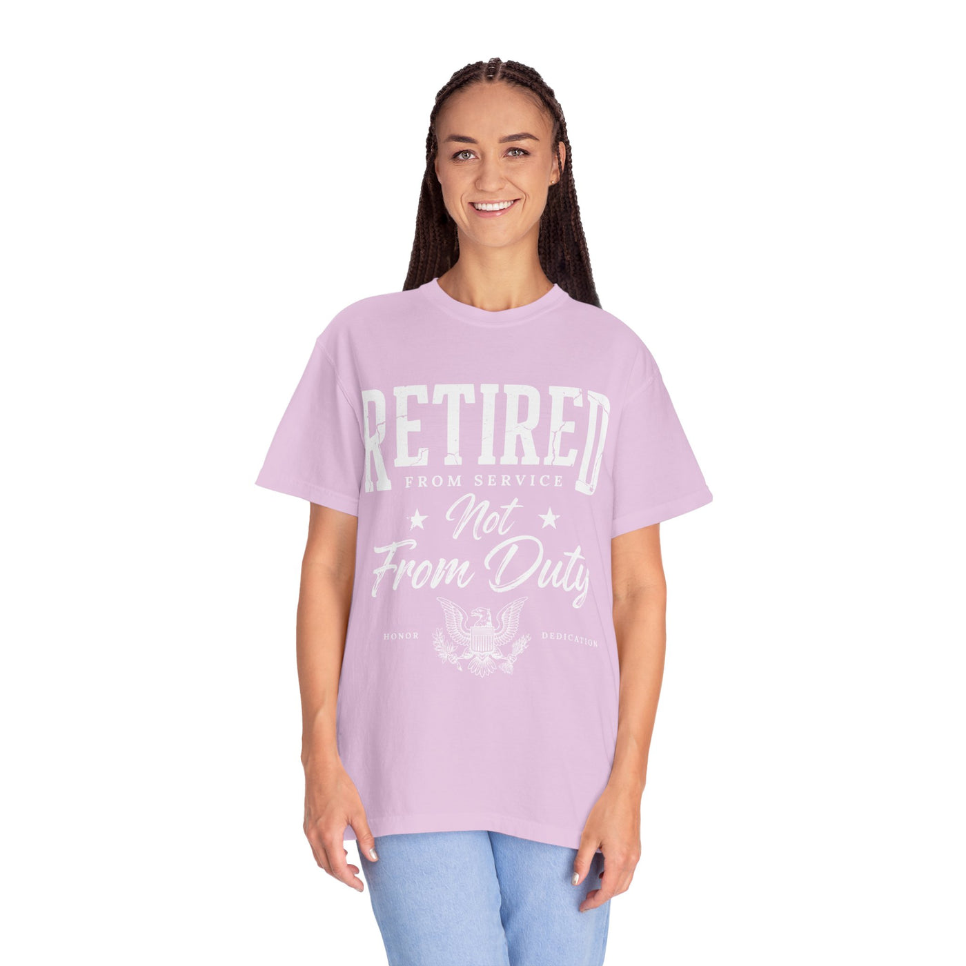 Retired From Service Not From Duty Shirt, Military Retirement T-Shirt, Veteran Gift for Men or Women, Patriotic Eagle Veterans Day Tee