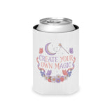 Magical Can Cooler, Create Your Own Magic Drink Sleeve, Fantasy Gift for Her, Floral Moon Can Holder, Witchy Gift, Whimsical Party Favor