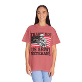 Thank You US Army Veterans Shirt, Patriotic Soldier T-Shirt, Military Appreciation Gift, American Flag Tee for Veterans Day or Retirement
