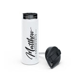 Personalized Junior Groomsman Water Bottle, Stainless Steel Kids Straw Bottle, Custom Name Ring Bearer Gift, Boys Wedding Party Gift