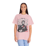 Abraham Lincoln Guitar Shirt, Funny This Is America Graphic, Gift for History Teachers and Music Lovers, Fourth of July Party Outfit