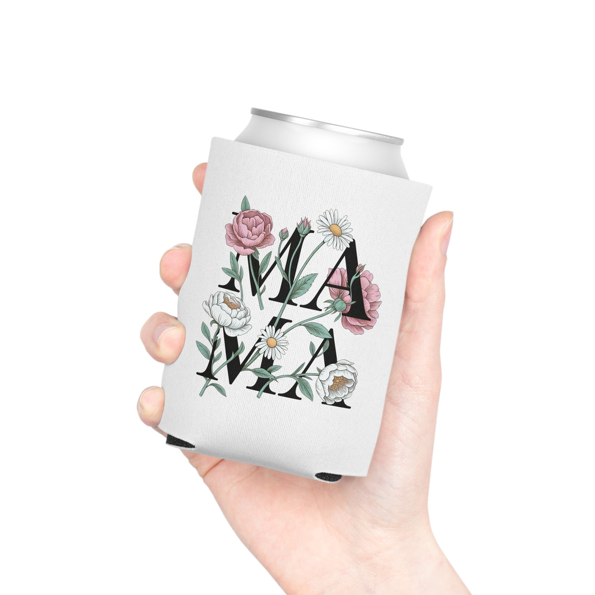 Mama Can Cooler, Floral Wine Can Holder, Mom Drink Sleeve, Mothers Day Gift for Mom, Floral Mama Gift, Cute Drink Holder for Women