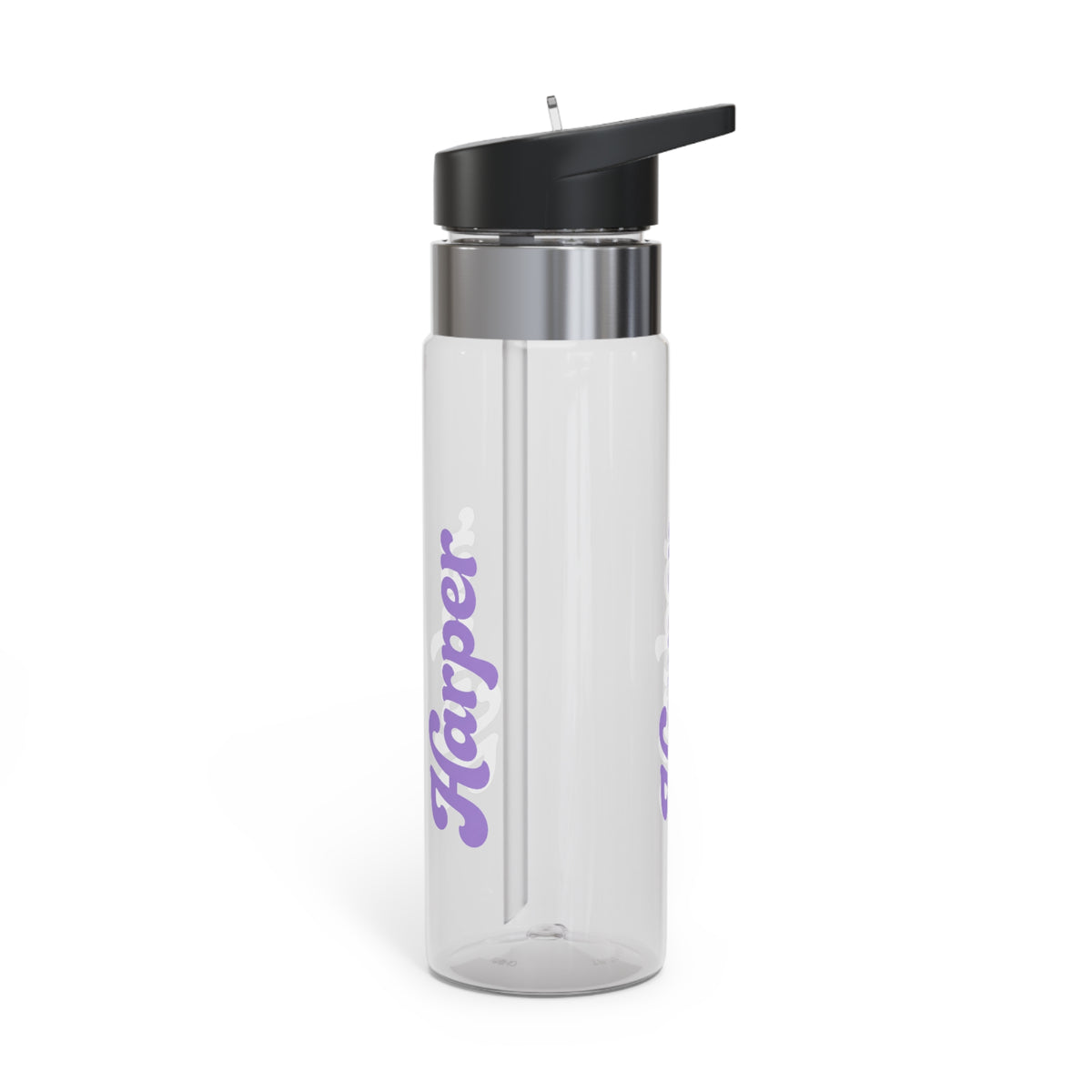 Personalized Transparent Water Bottle, Custom Name Sports Bottle, Cute Water Bottle for Women, Gym Gift, Personalized Tumbler Alternative
