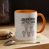 Personalized Grandpa Mug, Grandpa's Little Crew Coffee Cup, Grandchildren Name Gift, Father's Day Present, Family Birthday Keepsake