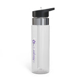 Personalized Transparent Water Bottle for Girls, Cute Star Wand Design, Custom Name Water Bottle, School Gift, Back to School Gift