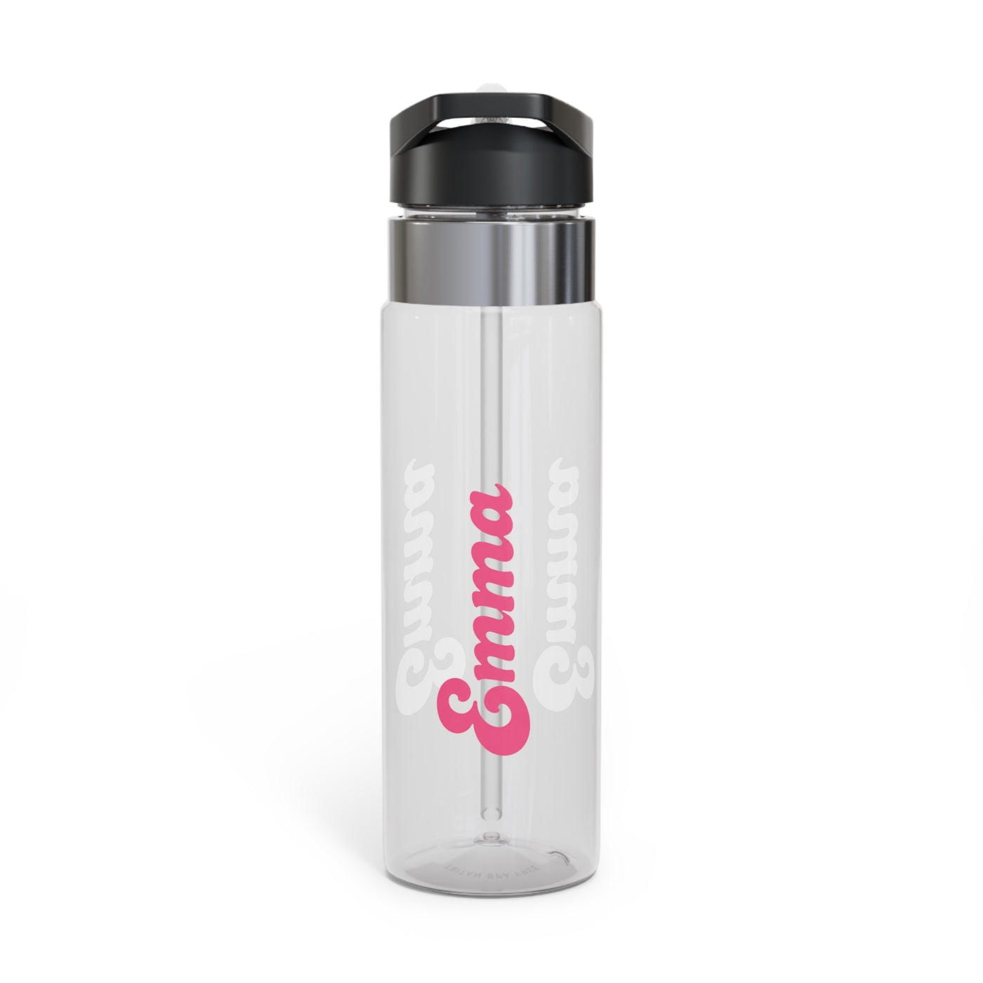 Personalized Transparent Water Bottle, Custom Name Water Bottle, Reusable Drink Bottle for School, Gym, Work, Travel, Gift for Her