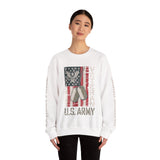 US Army Sweatshirt, Vintage Military Pullover, American Flag Army Top, Veteran Gift, Patriotic Military Clothing, Army Family Gift