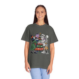 Spooky Christmas Shirt, Halloween Holiday Mashup T-Shirt, Witch Vampire Mummy and Skeleton Tree Tee, Gothic Christmas Gift for Horror Fan