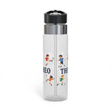 Personalized Soccer Water Bottle, Custom Name Kids Sport Bottle, Soccer Player Gift Boys, Birthday Present Young Athlete