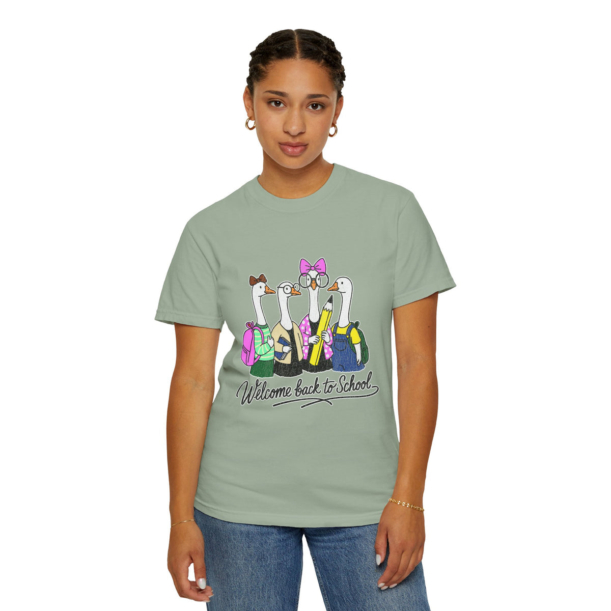 Welcome Back to School Goose T-Shirt, Funny Teacher Graphic Tee, Cute Student Shirt, First Day Classroom Outfit, Educator Gift Idea