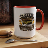 Coffee First Mimosa Later Mug, Funny Brunch Coffee Mug, Mimosa Lover Gift, Weekend Coffee Cup, Funny Drinking Humor Mug