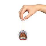 Personalized Gingerbread Family Snow Globe Ornament, Custom Family Names, Christmas Keepsake Gift
