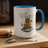 Funny Alien Mug, Being Human Is Weird Coffee Mug, Nerdy Sci-Fi Humor Cup, Alien Lover Gift