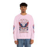 1776 Wings of Freedom Sweatshirt, Patriotic Eagle Pullover, American Flag Crewneck, USA 250th Anniversary Gift, Fourth of July Top