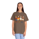 Funny Fall Goose Shirt, Just a Fall Goose Autumn Graphic Tee, Cute Cozy Gift for Bird Lover, Thanksgiving and October Outfit for Her