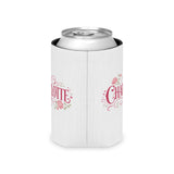 Personalized Name Can Cooler, Floral Drink Holder, Custom Beverage Sleeve, Rose Design, Birthday Gift for Her, Bridesmaid Gift, Summer Party
