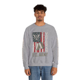 US Army Sweatshirt, Vintage Military Pullover, American Flag Army Top, Veteran Gift, Patriotic Military Clothing, Army Family Gift