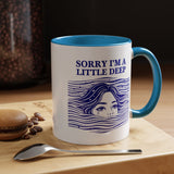 Funny Introvert Mug, Social Anxiety Coffee Mug, Deep Thinker Gift, Sarcastic Humor Cup, Emotional Ocean Mug, Mental Health Gift