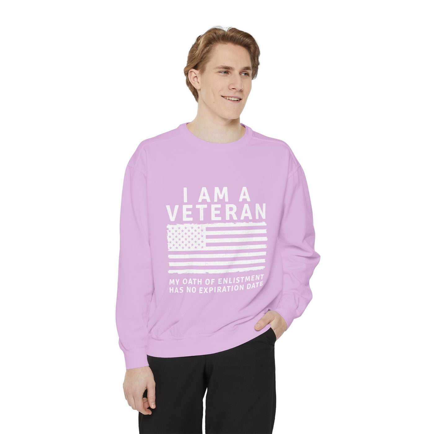 I Am a Veteran Sweatshirt, My Oath Has No Expiration Date Crewneck, Patriotic Military Gift, Veterans Day Pullover for Retired Soldier