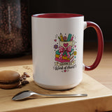 Teaching Is a Work of Heart Mug, Teacher Appreciation Coffee Cup, Thank You Gift for Educator, End of Year Classroom Keepsake for Her