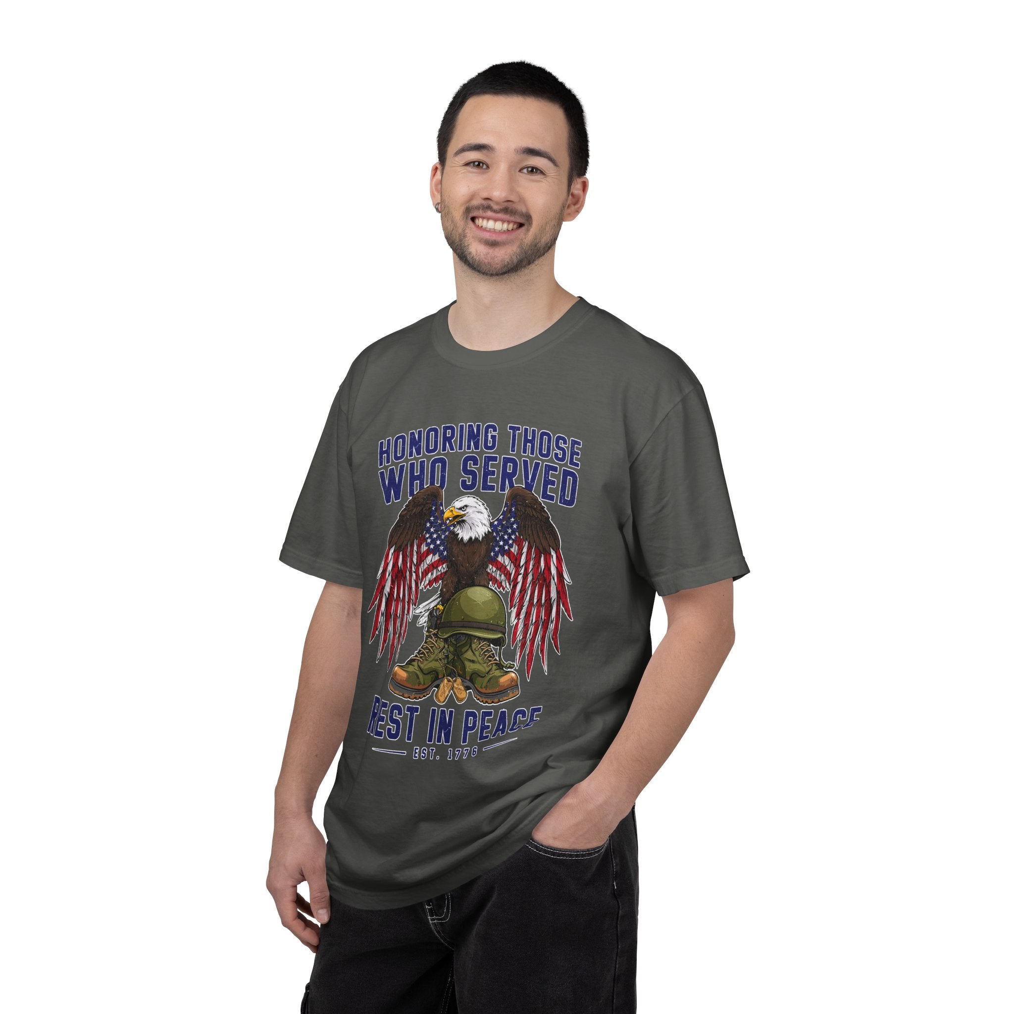 Honoring Those Who Served Shirt, Military Memorial T-Shirt, Fallen Soldier Tribute, Veteran Remembrance Gift, Patriotic Eagle Tribute Tee