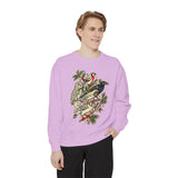 Winter Birds Graphic Sweatshirt, Vintage Woodland Pullover for Bird Lovers, Festive Nature Top, Cozy Christmas Gift for Birdwatchers