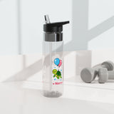 Personalized Turtle Water Bottle for Girls, Custom Name Kids Drink Bottle, Cute Sea Turtle School Bottle, Birthday Gift for Her