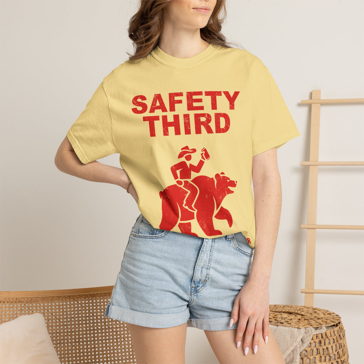 Comfort Colors Safety Third Shirt, Funny Blue Collar Worker Tee, Construction Humor Shirt, Tradesman Gift, Professional Amateur Graphic Tee