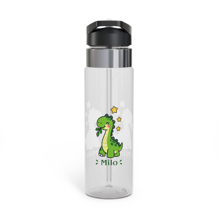 Personalized Dinosaur Water Bottle for Kids, Cute Dino Bottle for Boys, School Sports Bottle, Dinosaur Gift, Birthday Gift for Children
