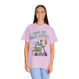 Funny Off To Take Vitals Comfort Colors Shirt, Duck Healthcare Worker Tee, Medical Humor Graphic T Shirt, Clinic Staff Gift