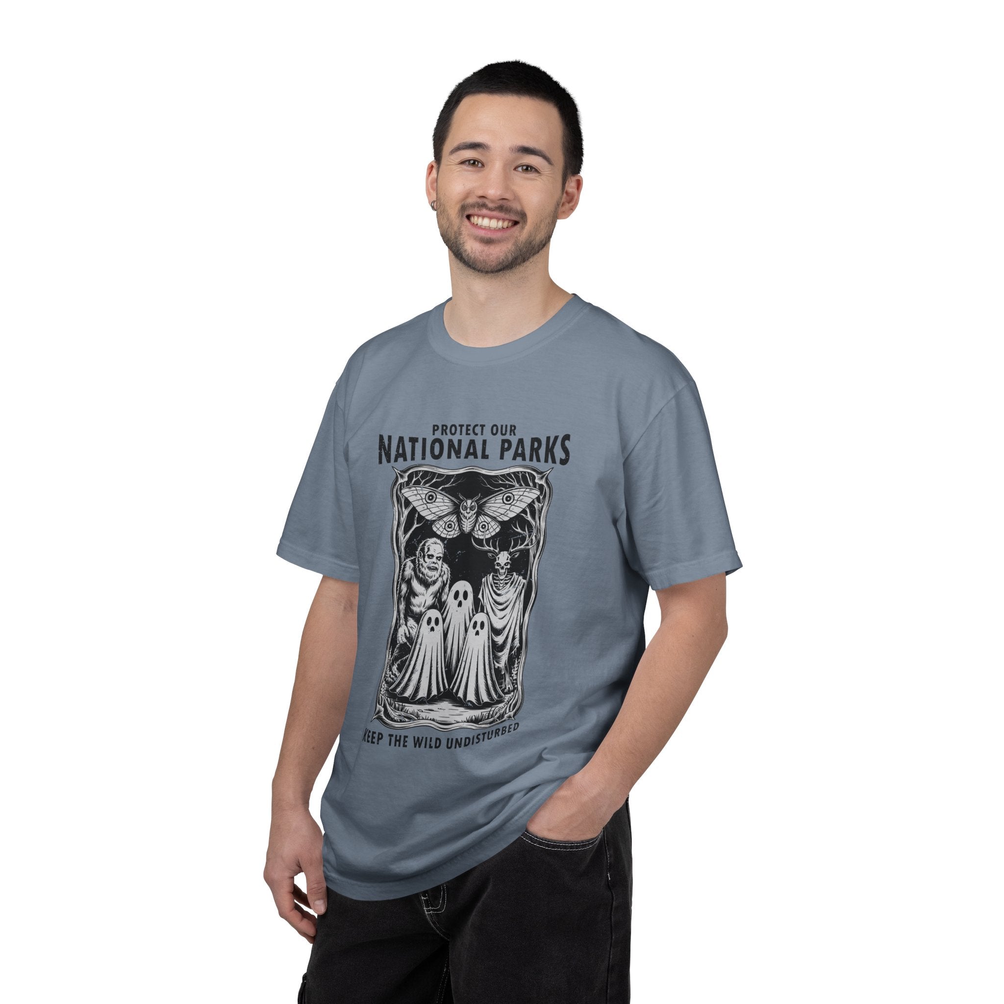 National Parks Gothic Comfort Colors Shirt, Protect Our National Parks Graphic Tee, Cryptid Nature Lover Shirt, Spooky Outdoor Apparel