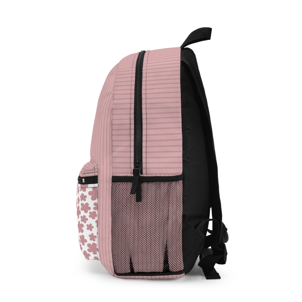 Personalized Pink Kids Backpack, Custom Name Floral School Bag, Cute Girls Backpack, Back to School Book Bag, Preschool Gift