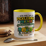 Personalized Pickleball Friends Mug, Custom Pickleball Team Coffee Mug with Names, Funny Pickleball Gift for Teammates and Best Friends
