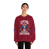 1776 Wings of Freedom Sweatshirt, Patriotic Eagle Pullover, American Flag Crewneck, USA 250th Anniversary Gift, Fourth of July Top