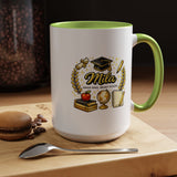 Personalized Graduation Mug for Her, Brave Mind Bright Future Coffee Cup, Custom Name Gift for Daughter, College or High School Graduate