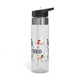 Personalized Soccer Water Bottle, Custom Name Kids Sport Bottle, Soccer Player Gift Boys, Birthday Present Young Athlete